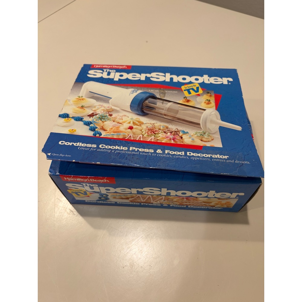 Hamilton Beach SuperShooter Cordless Cookie Press Food Decorator Vintage 80100